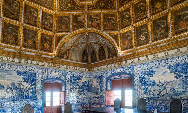 Nội thất trong cung điện Pena